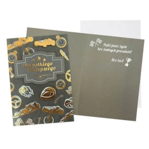 Karnet DK-1052 Urodziny (męskie, wyścig)