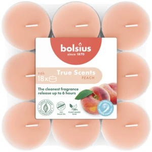 Bolsius Podgrzewacze zapachowe True Scents 6h 18szt. brzoskwinia
