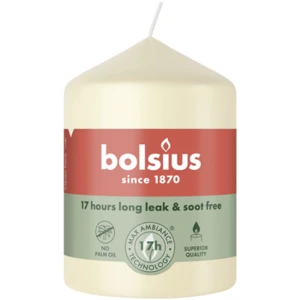 Bolsius Świeca pieńkowa 80/58 kremowa