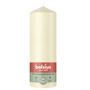 Bolsius Świeca pieńkowa 200/68 kremowa