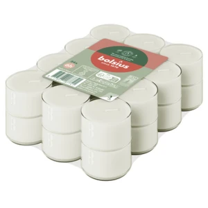 Bolsius Podgrzewacze Clear Cup 6h 24szt. białe