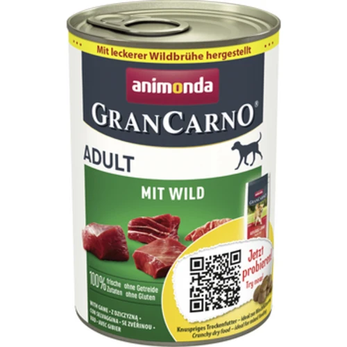 Animonda GranCarno Adult z dziczyzną 400g 1775827965073-28mju.png