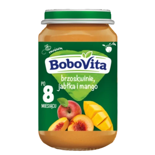 BoboVita Deserek Brzoskwinie, jabłka i mango po 8 miesiącu 190g image-editor%2Fzip-import%2F1776698382077-1620-52d481a687a7.png