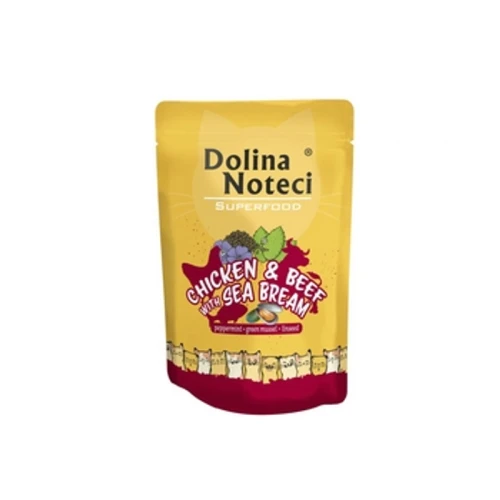 Dolina Noteci Superfood Mokra karma saszetka dla kota kurczak i wołowina z doradą 85g 1775827998670-839pka.png