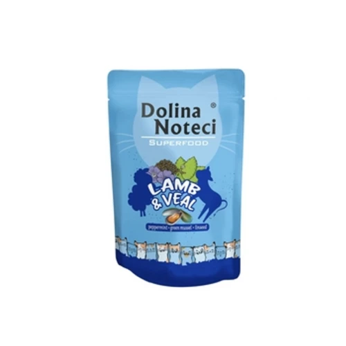 Dolina Noteci Superfood Mokra karma saszetka dla kota jagnięcina i cielęcina 85g 1775828028444-xef23l.png