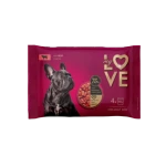 My Love Zestaw pełnoporcjowa karma w saszetkach dla dorosłych psów z wołowiną 4 x 100 g