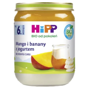 HiPP Mango i banany z jogurtem BIO, po 6. m-cu, 160 g