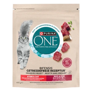 Purina ONE GRAIN FREE Dry Cat Sterilcat Wołowina 600 g