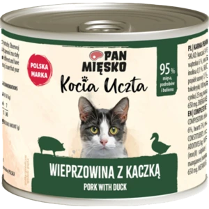 Pan Mięsko Kocia Uczta Wieprzowina z kaczką 200 g