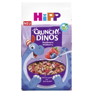 HiPP BIO Crunchy Musli Chrupiące Dinozaury, Owoce leśne, 300 g