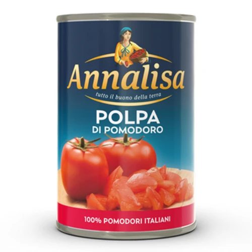 Pulpa Pomidorowa, krojone pomidory w sosie pomidorowym 400g Annalisa 1775828284662-d148pt.png