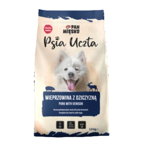 Pan Mięsko Psia Uczta Wieprzowina z dziczyzną 2,8 kg