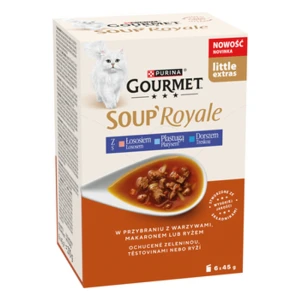 PURINA GOURMET SOUP Royale Kolekcja dań rybnych 6 x 45 g