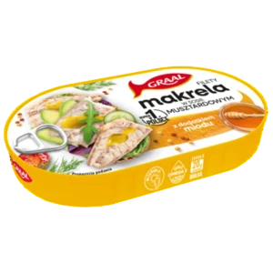 Filety z makreli w sosie musztardowo - miodowym Graal 170g