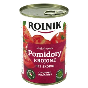Pomidory krojone w sosie własnym 425 ml Rolnik