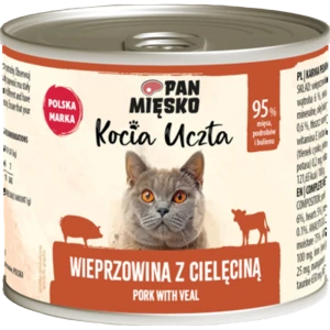 Pan Mięsko Kocia Uczta Wieprzowina z cielęciną 200 g
