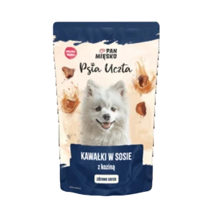 Pan Mięsko Psia Uczta Kawałki w sosie z koziną 150 g