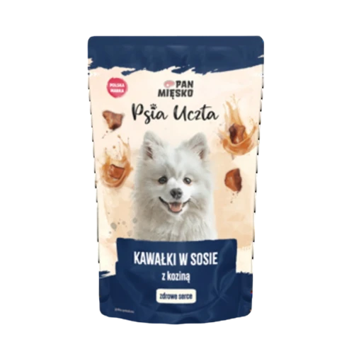 Pan Mięsko Psia Uczta Kawałki w sosie z koziną 150 g image-editor%2Fzip-import%2F1776698382077-1717-a4874c60e4fe.png