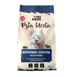 Pan Mięsko Psia Uczta Wieprzowina z dziczyzną 850g
