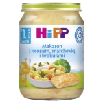 HiPP, Makaron z łososiem, marchewką i brokułami, 250 g