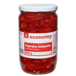 TGE Papryka Jalapeno czerwona krojona 680 g
