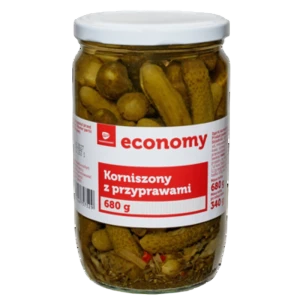 TGE Korniszony z przyprawami 680 g