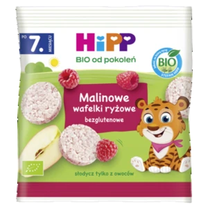 HiPP Malinowe wafelki ryżowe BIO, 30g