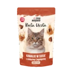 Pan Mięsko Kocia Uczta Kawałki w sosie z cielęciną i jagnięciną 85g