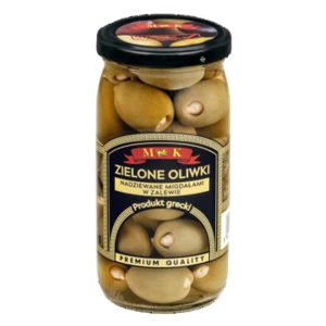 MK Oliwki zielone nadziewane migdałami 350 g