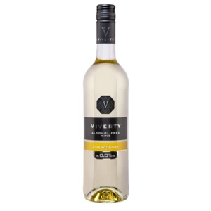 Viverty Chardonnay Bezalkoholowe Białe Półwytrawne750ml (promocja)