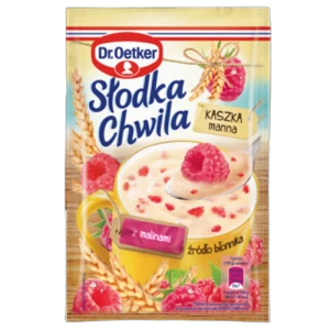 Słodka Chwila Kaszka manna smak malinowy 49g (promocja)