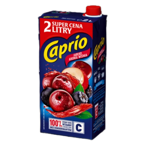 Caprio Napój jabłko aronia wiśnia 2 l (promocja) ba8689cb3ac95e8b46ffb466340d45cb