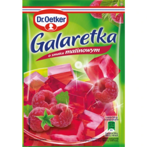 Dr. Oetker Galaretka o smaku malinowym 72 g (promocja) c58ff0dab9d60a269d28aaf28f3b4bd2