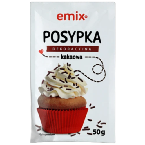 Posypka kakaowa emix 50g (promocja) b41c30d11a1e9a7d0138cb2bcd7615f4