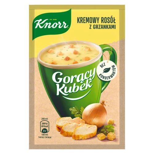 Knorr Gorący Kubek Krem z Kury z grzankami 16g (promocja) 5e7fbee0739c466846a6191b1880d309