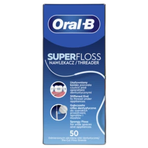 Oral-B Super Floss Nić dentystyczna 50 odmierzonych odcinków (promocja)