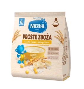 Nestlé Proste Zboża Kaszka ryżowo-kukurydziana o smaku bananowym 144g (promocja)