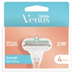 Gillette Venus Smooth Sensitive Ostrza wymienne do maszynki do golenia, 4 sztuki (promocja)
