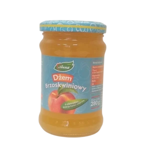 Dżem brzoskwiniowy o obniżonej zawartości cukrów 280g, ANNA (promocja)