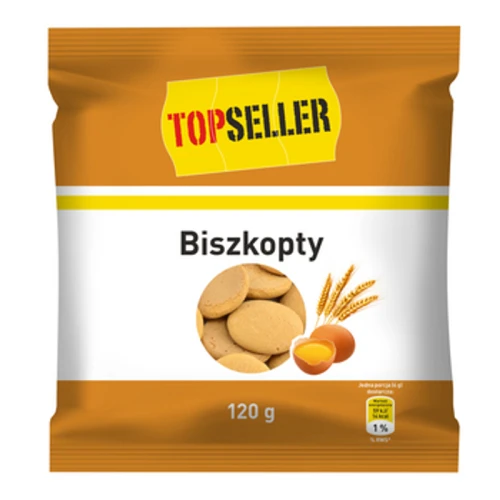 Topseller Biszkopty 120 g (promocja) 3e7a3decb6d824b869ce1be2cf4b9593