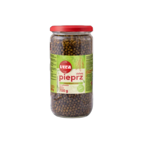 Pieprz zielony w zalewie 700/450 g Vera (promocja) 9356ce586f61cd037297c3d2ca0101f8