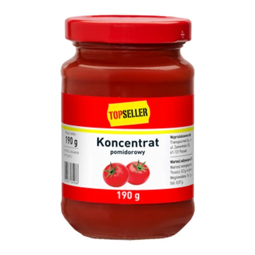 TOPSELLER Koncentrat pomidorowy 190 g. Produkt pasteryzowany (promocja) 91848bd749f60580c9dd588497f4d0cb