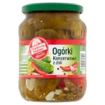 Przetwory Babuni Ogórki konserwowe z chili 670 g (promocja)
