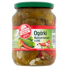 Przetwory Babuni Ogórki konserwowe z chili 670 g (promocja) 2861452496226d12941623fb37b65531