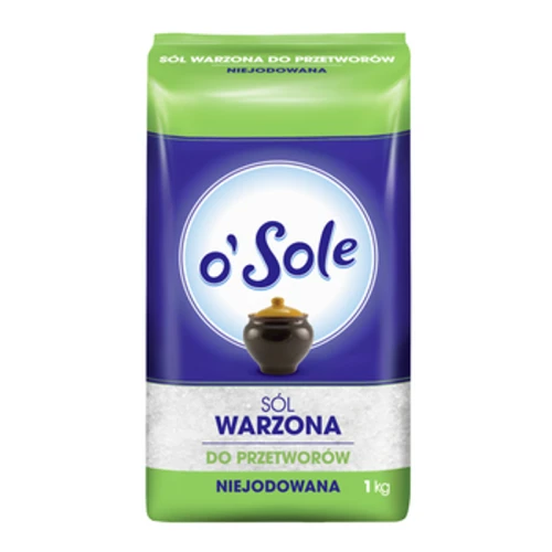 o'Sole Sól warzona do przetworów, niejodowana 1 kg (promocja) ea849c1906341415eb89dc8acaf20a4d
