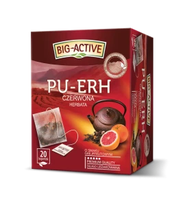 Big-Active herbata czerwowa pu-erh o smaku grejpfrutowym 20tb (promocja)