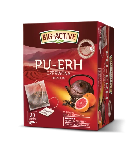 Big-Active herbata czerwowa pu-erh o smaku grejpfrutowym 20tb (promocja) a957df9ce5499840862a97cfac0bf748