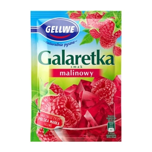 Gellwe Galaretka smak malinowy 72g (promocja) c6f7ead087f5349105f1618a9781618f