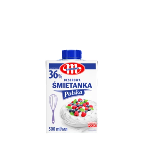 Mlekovita Śmietanka Polska UHT 36% tłuszczu 500ml (promocja) 840d5822d5b5393354f24b40be169977