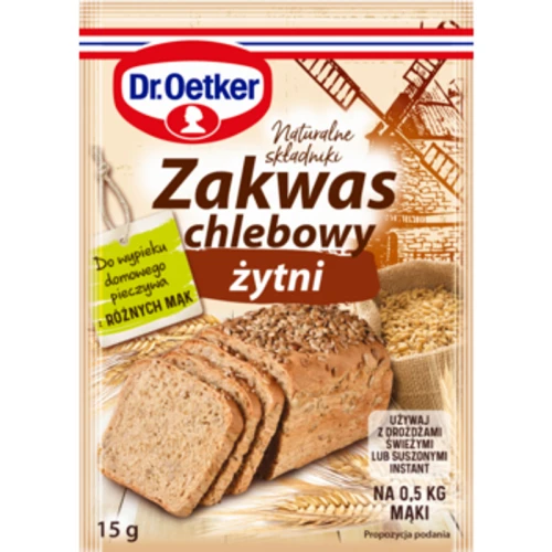 Dr. Oetker Zakwas chlebowy żytni 15g (promocja) 04554a5608b22a8b0f313bd893c36e78